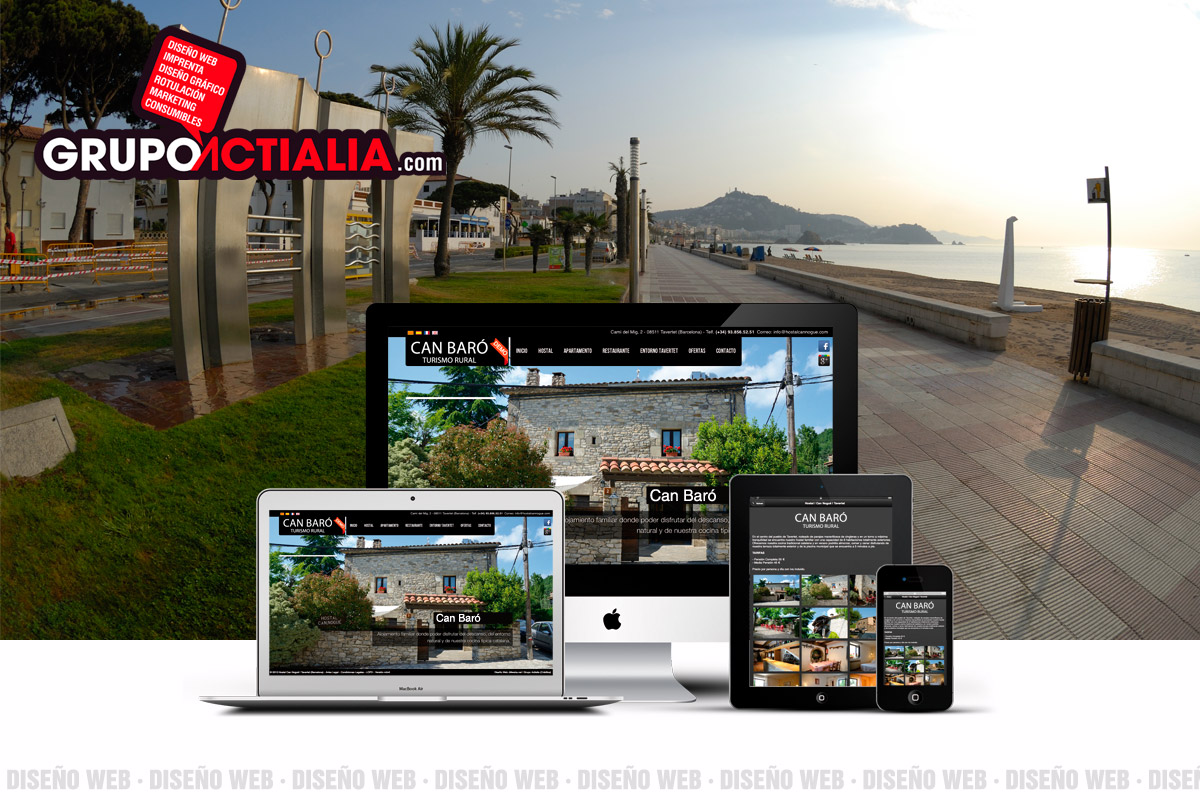Grupo Actialia diseño web Blanes