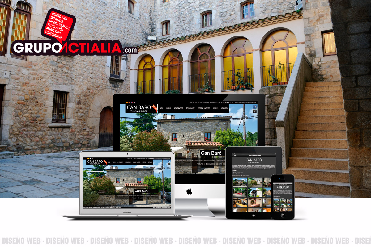 Grupo Actialia diseño web Breda